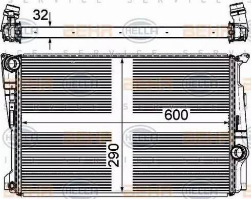 HELLA 8MK 376 743-471 - Radiators, Motora dzesēšanas sistēma www.autospares.lv