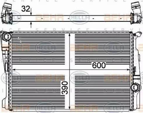 HELLA 8MK 376 743-371 - Radiators, Motora dzesēšanas sistēma www.autospares.lv