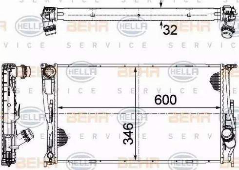 HELLA 8MK 376 754-004 - Radiators, Motora dzesēšanas sistēma www.autospares.lv