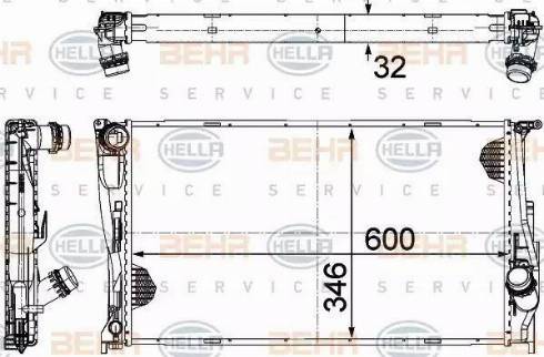 HELLA 8MK 376 754-014 - Radiators, Motora dzesēšanas sistēma www.autospares.lv