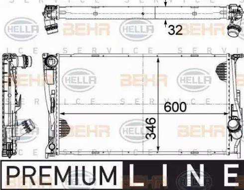 HELLA 8MK 376 754-011 - Radiators, Motora dzesēšanas sistēma www.autospares.lv