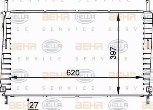 HELLA 8MK 376 755-301 - Radiators, Motora dzesēšanas sistēma www.autospares.lv