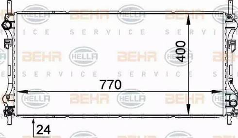 HELLA 8MK 376 755-321 - Radiators, Motora dzesēšanas sistēma www.autospares.lv