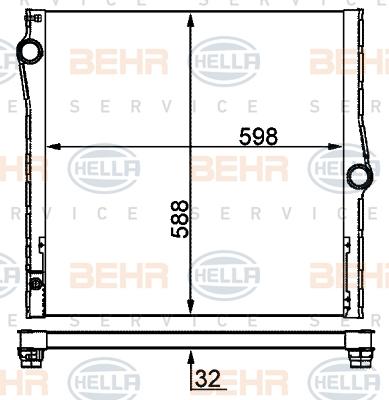 HELLA 8MK 376 753-011 - Radiators, Motora dzesēšanas sistēma www.autospares.lv