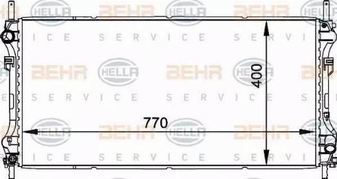 HELLA 8MK 376 764-091 - Radiators, Motora dzesēšanas sistēma www.autospares.lv