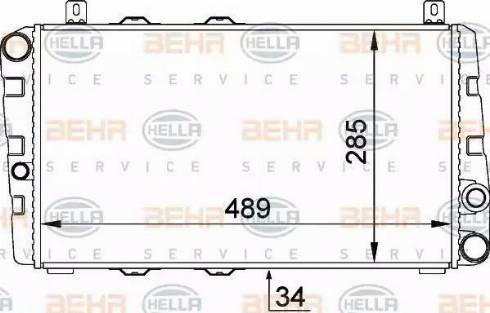 HELLA 8MK 376 764-061 - Radiators, Motora dzesēšanas sistēma www.autospares.lv