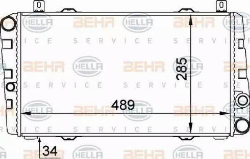 HELLA 8MK 376 764-071 - Radiators, Motora dzesēšanas sistēma www.autospares.lv