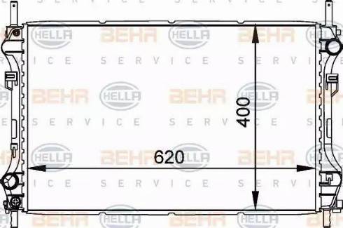 HELLA 8MK 376 764-101 - Radiators, Motora dzesēšanas sistēma www.autospares.lv