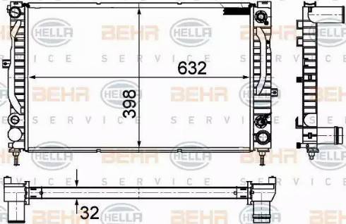 HELLA 8MK 376 766-141 - Radiators, Motora dzesēšanas sistēma www.autospares.lv