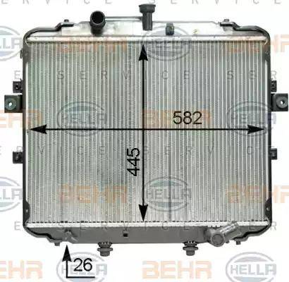 HELLA 8MK 376 763-741 - Radiators, Motora dzesēšanas sistēma www.autospares.lv