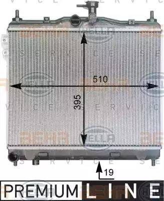 HELLA 8MK 376 762-001 - Radiators, Motora dzesēšanas sistēma www.autospares.lv