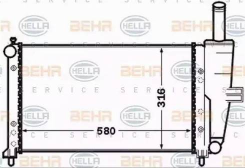 HELLA 8MK 376 767-611 - Radiators, Motora dzesēšanas sistēma www.autospares.lv