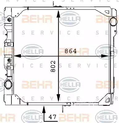 HELLA 8MK 376 709-331 - Radiators, Motora dzesēšanas sistēma www.autospares.lv