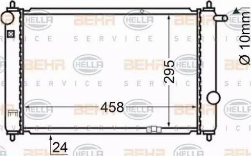 HELLA 8MK 376 704-761 - Radiators, Motora dzesēšanas sistēma www.autospares.lv