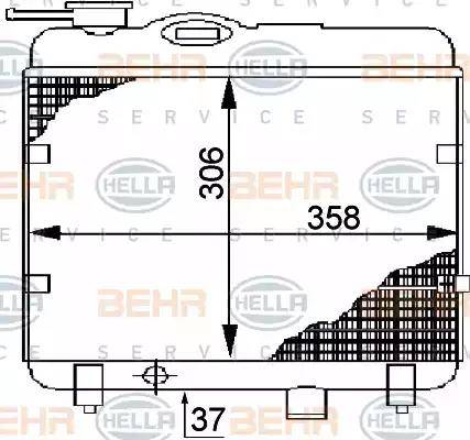 HELLA 8MK 376 706-301 - Radiators, Motora dzesēšanas sistēma www.autospares.lv