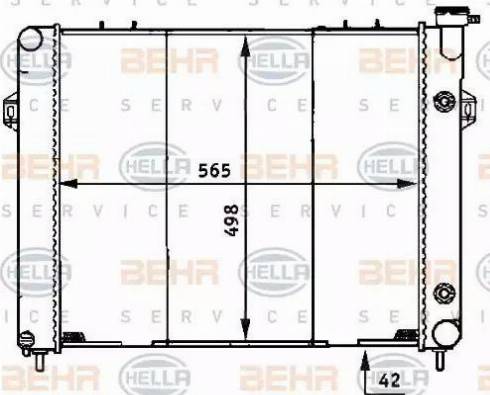 HELLA 8MK 376 707-371 - Radiators, Motora dzesēšanas sistēma www.autospares.lv