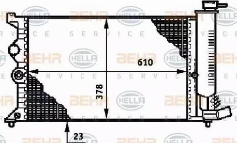 HELLA 8MK 376 719-421 - Radiators, Motora dzesēšanas sistēma www.autospares.lv