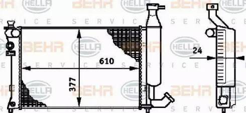 HELLA 8MK 376 719-501 - Radiators, Motora dzesēšanas sistēma www.autospares.lv