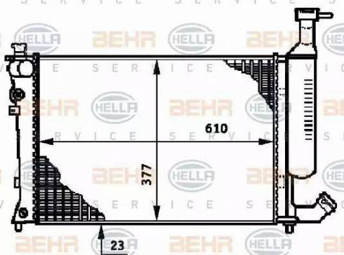 HELLA 8MK 376 719-511 - Radiators, Motora dzesēšanas sistēma www.autospares.lv