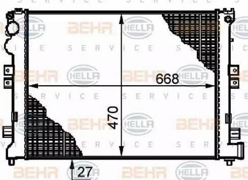 HELLA 8MK 376 719-231 - Radiators, Motora dzesēšanas sistēma www.autospares.lv