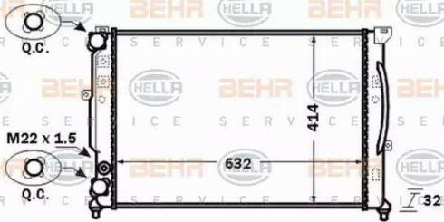 HELLA 8MK 376 714-611 - Radiators, Motora dzesēšanas sistēma www.autospares.lv