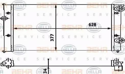 HELLA 8MK 376 714-681 - Radiators, Motora dzesēšanas sistēma autospares.lv