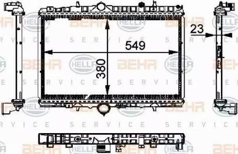 HELLA 8MK 376 714-394 - Radiators, Motora dzesēšanas sistēma www.autospares.lv