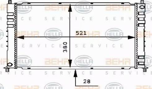 HELLA 8MK 376 715-651 - Radiators, Motora dzesēšanas sistēma www.autospares.lv