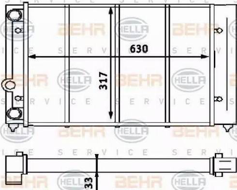 HELLA 8MK 376 715-061 - Radiators, Motora dzesēšanas sistēma autospares.lv