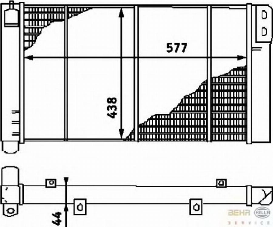 HELLA 8MK376715111 - Radiators, Motora dzesēšanas sistēma autospares.lv