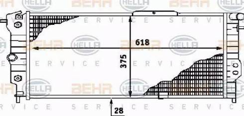 HELLA 8MK 376 715-741 - Radiators, Motora dzesēšanas sistēma www.autospares.lv