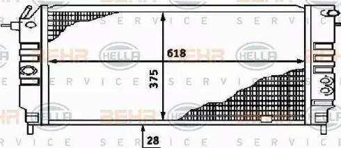 HELLA 8MK 376 715-721 - Radiators, Motora dzesēšanas sistēma www.autospares.lv