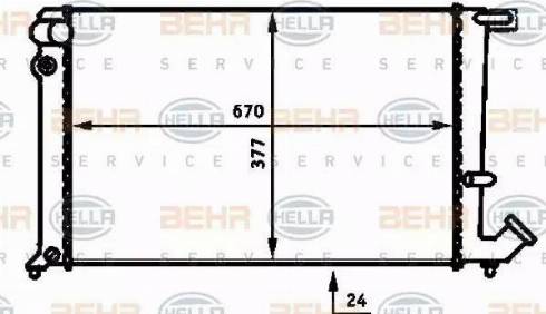 HELLA 8MK 376 716-591 - Radiators, Motora dzesēšanas sistēma www.autospares.lv