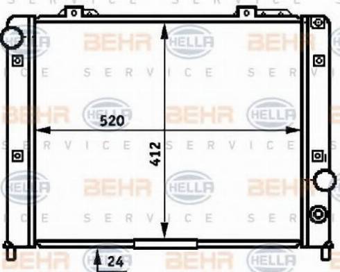 HELLA 8MK 376 716-691 - Radiators, Motora dzesēšanas sistēma autospares.lv