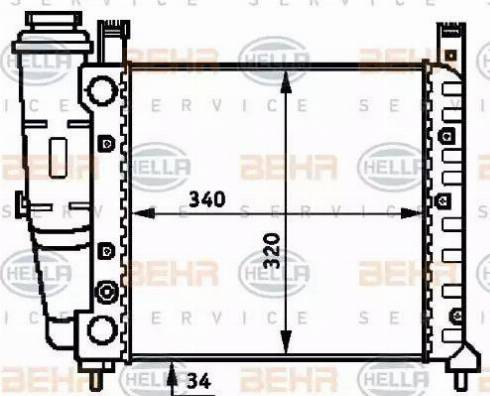 HELLA 8MK 376 716-711 - Radiators, Motora dzesēšanas sistēma www.autospares.lv