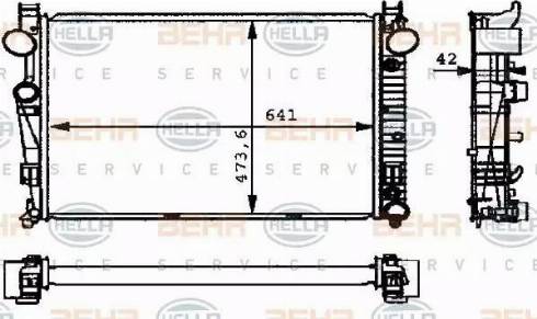 HELLA 8MK 376 710-294 - Radiators, Motora dzesēšanas sistēma www.autospares.lv