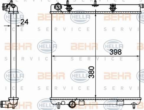 HELLA 8MK 376 718-645 - Radiators, Motora dzesēšanas sistēma www.autospares.lv