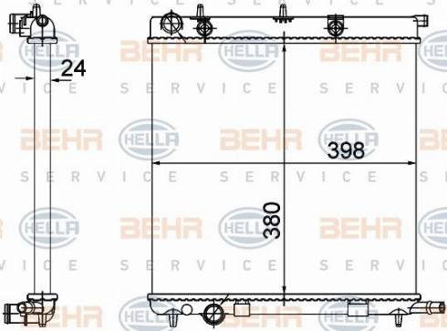 HELLA 8MK 376 718-625 - Radiators, Motora dzesēšanas sistēma www.autospares.lv