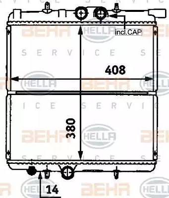 HELLA 8MK 376 718-251 - Radiators, Motora dzesēšanas sistēma www.autospares.lv