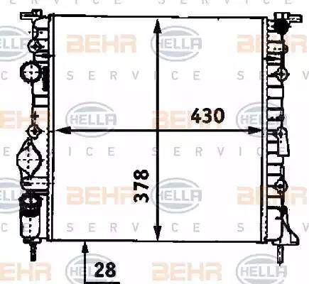 HELLA 8MK 376 718-271 - Radiators, Motora dzesēšanas sistēma www.autospares.lv