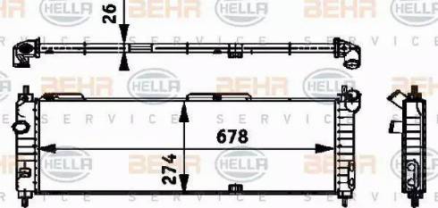 HELLA 8MK 376 713-574 - Radiators, Motora dzesēšanas sistēma www.autospares.lv