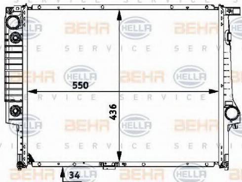 HELLA 8MK 376 713-094 - Radiators, Motora dzesēšanas sistēma www.autospares.lv