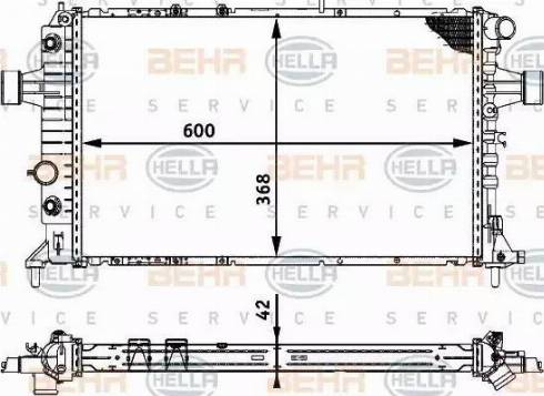 HELLA 8MK 376 713-014 - Radiators, Motora dzesēšanas sistēma www.autospares.lv