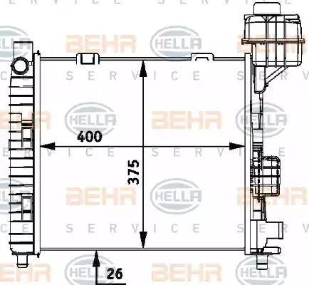 HELLA 8MK 376 713-034 - Radiators, Motora dzesēšanas sistēma www.autospares.lv