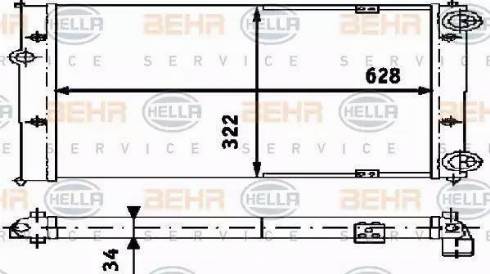 HELLA 8MK 376 713-731 - Radiators, Motora dzesēšanas sistēma www.autospares.lv