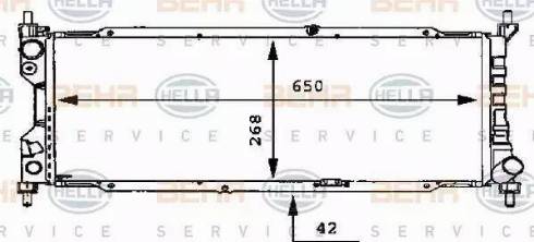 HELLA 8MK 376 712-351 - Radiators, Motora dzesēšanas sistēma www.autospares.lv