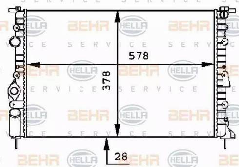 HELLA 8MK 376 717-451 - Radiators, Motora dzesēšanas sistēma www.autospares.lv