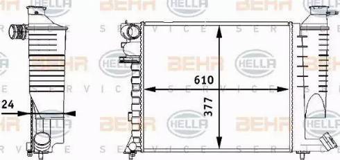 HELLA 8MK 376 717-511 - Radiators, Motora dzesēšanas sistēma www.autospares.lv