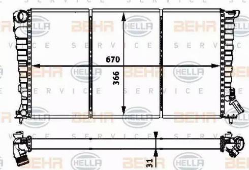 HELLA 8MK 376 717-621 - Radiators, Motora dzesēšanas sistēma www.autospares.lv