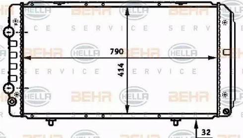 HELLA 8MK 376 717-281 - Radiators, Motora dzesēšanas sistēma www.autospares.lv